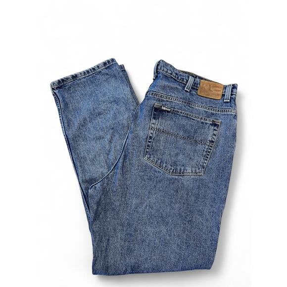 Vtg 90s Polo Ralph Lauren Jeans Men's 42 x 34 Relaxed Straight Leg Dad Med Wash - Picture 1 of 9